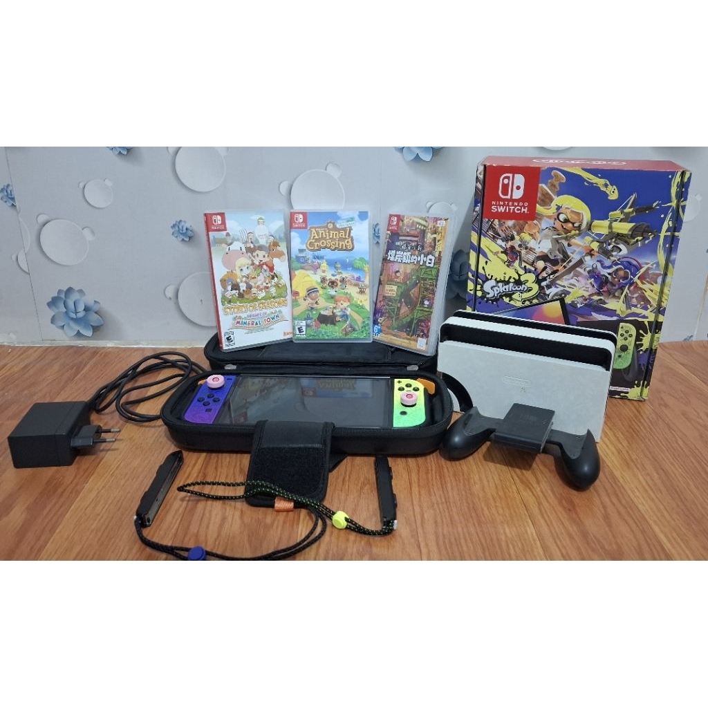 Jual Nintendo Switch OLED Splatoon Edition Second Hand | Shopee Indonesia