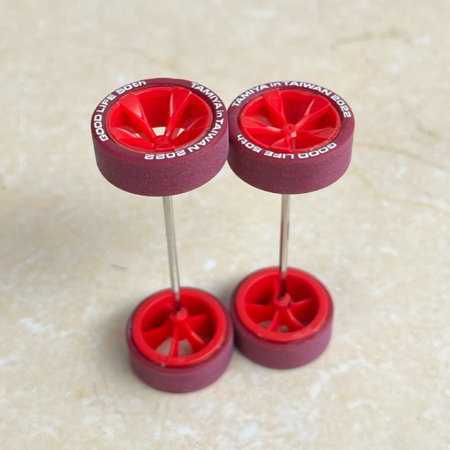 Jual BAN STB VELG 5 SPOKE MERAH ORIGINAL TAMIYA BALLANCE PRESISI ...