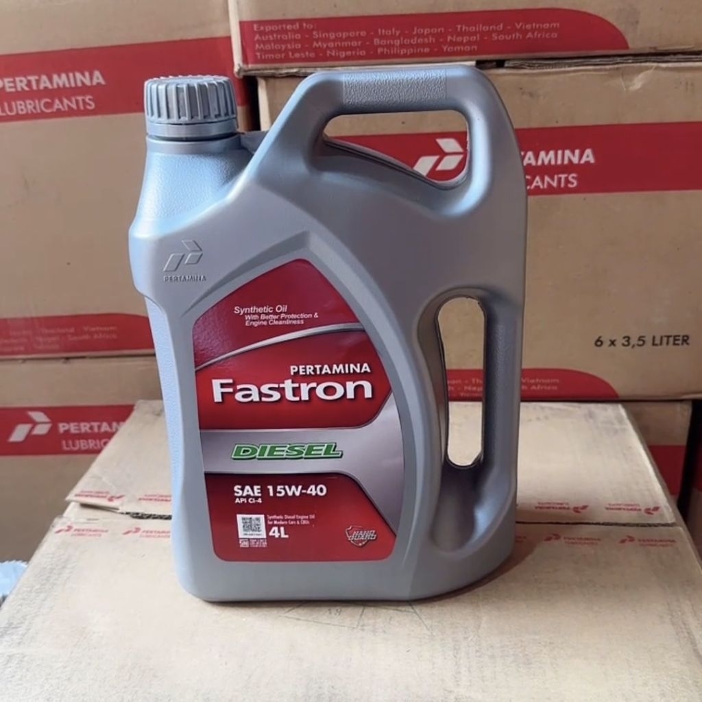 Jual 1 DOS FASTRON DIESEL SAE 15W-40 4 Liter OLI PERTAMINA ORIGINAL ...