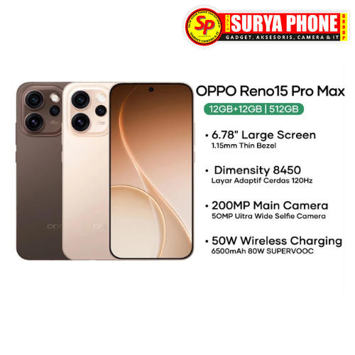 Jual OPPO RENO 15 PROMAX 5G RAM 12GB / 512GB | Shopee Indonesia