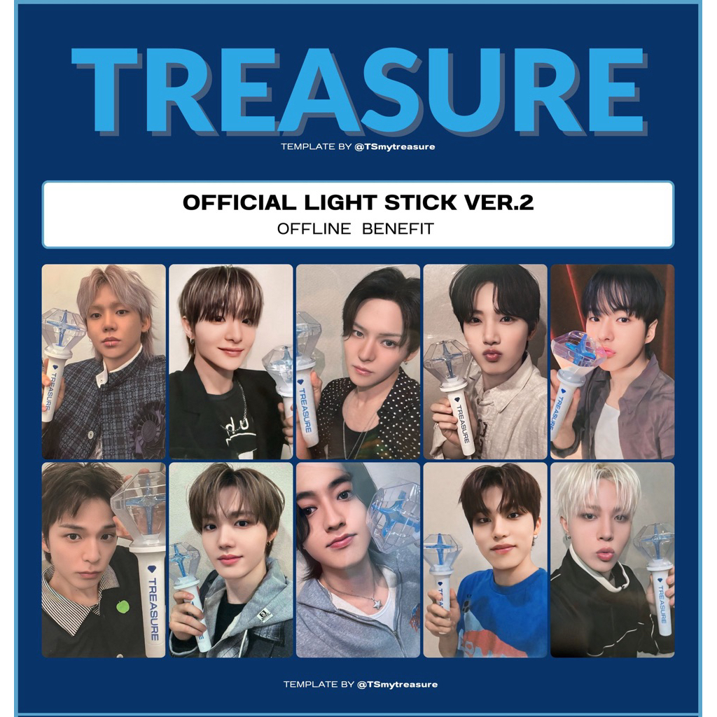 Jual TREASURE Official Lightstick ver 2 + POB Weverse - Light Stick LS ...