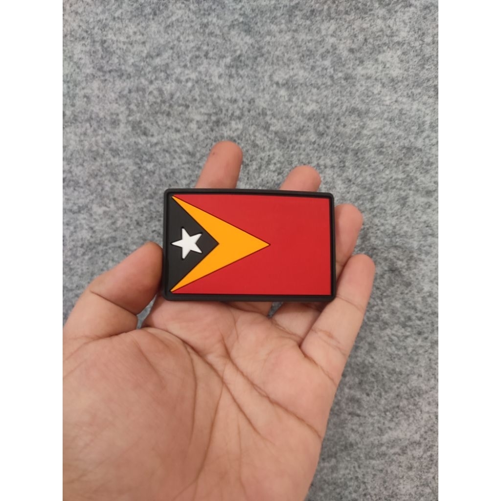 Jual patch rubber bendera Timor leste emblem karet | Shopee Indonesia