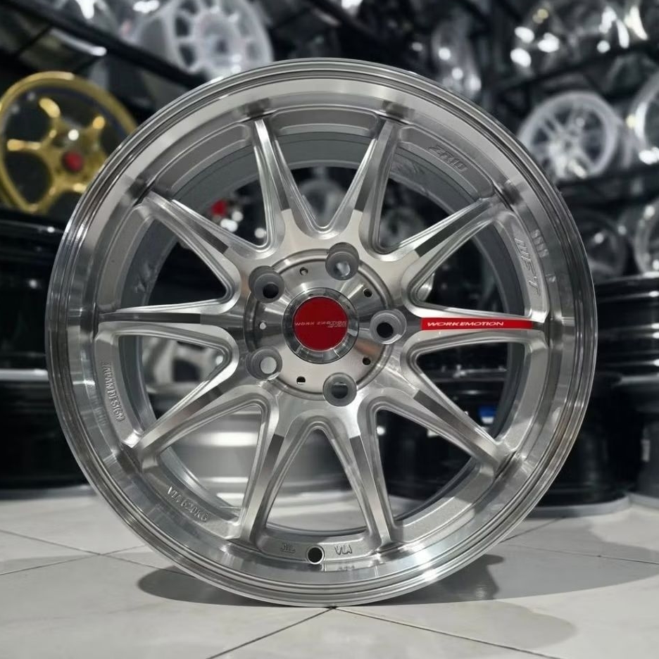 Jual velg mobil r16 WORK EMOTION ZR10 POLISH PCD 5x114,3 velg ring 16 ...