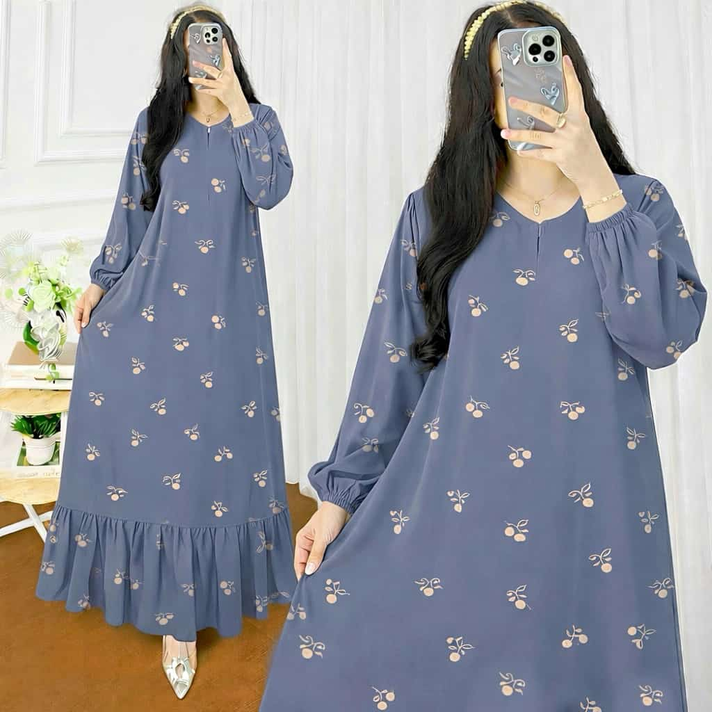 Jual Daster Batik Maura Rayon Grade A | Dress Daster Wanita Lengan ...