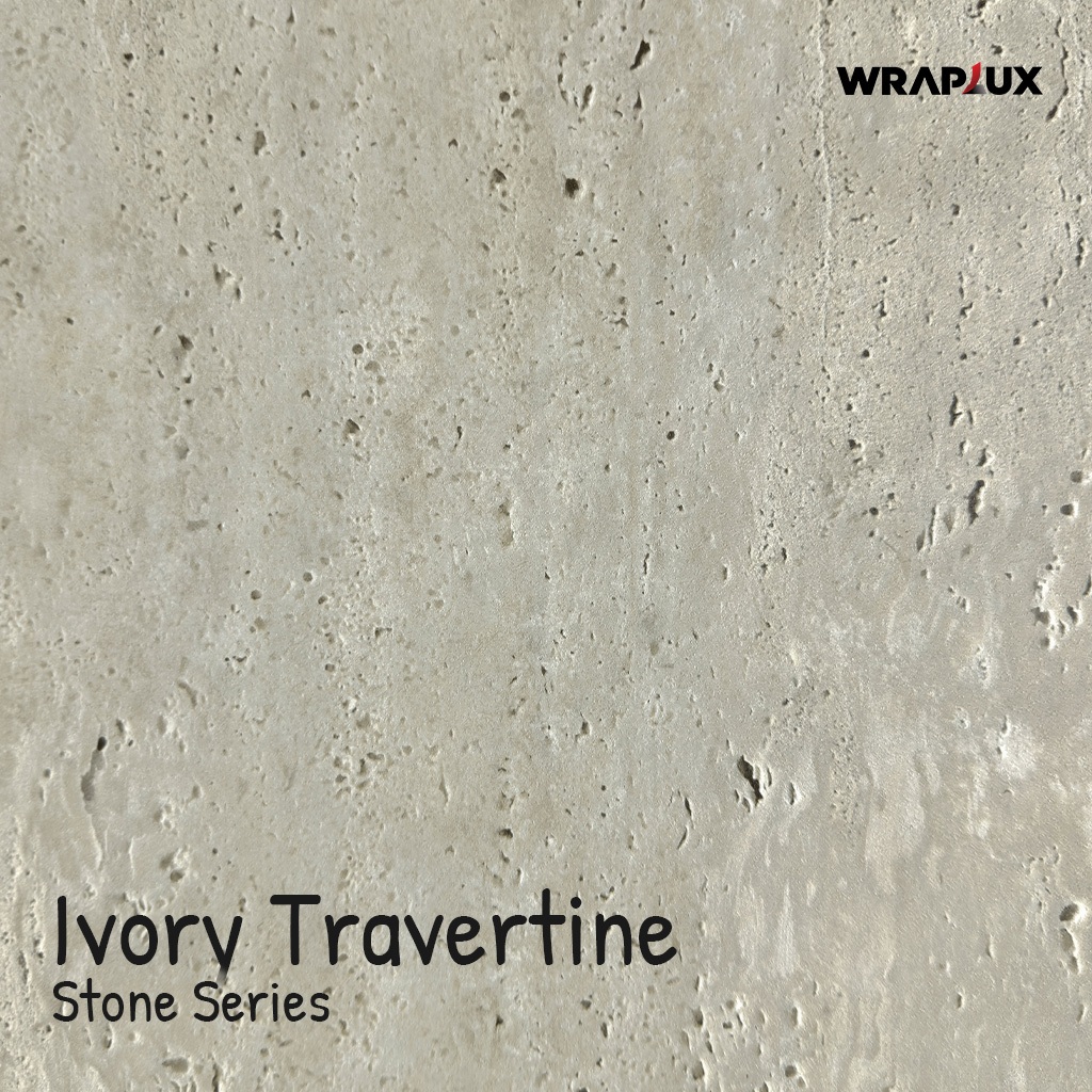 Jual Wallpaper Decor Sticker PVC - Ivory Travertine - Stone Series ...