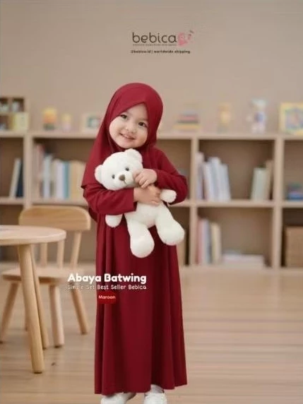 Gamis anak syari bahan premium untuk lebaran 2026