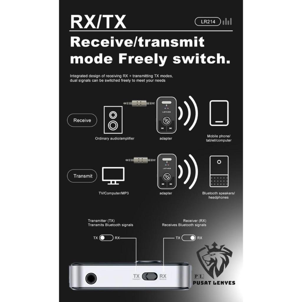 Jual LR214 - Bluetooth Receiver LENYES LR-214 Transmitter Aux 3.5mm ...