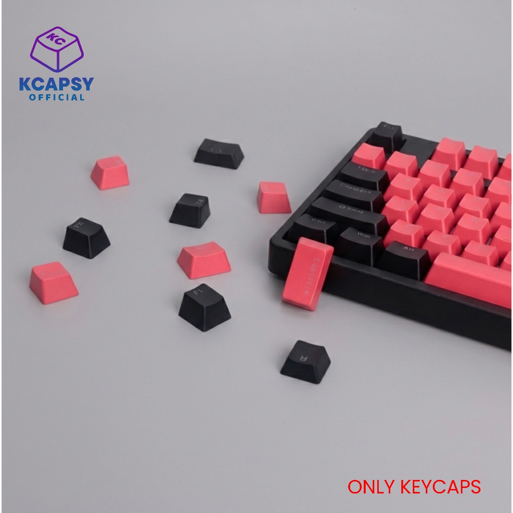 Jual 5Star Keycaps Merah Hitam Red Dragon 104 Keys ABS OEM/Cherry ...