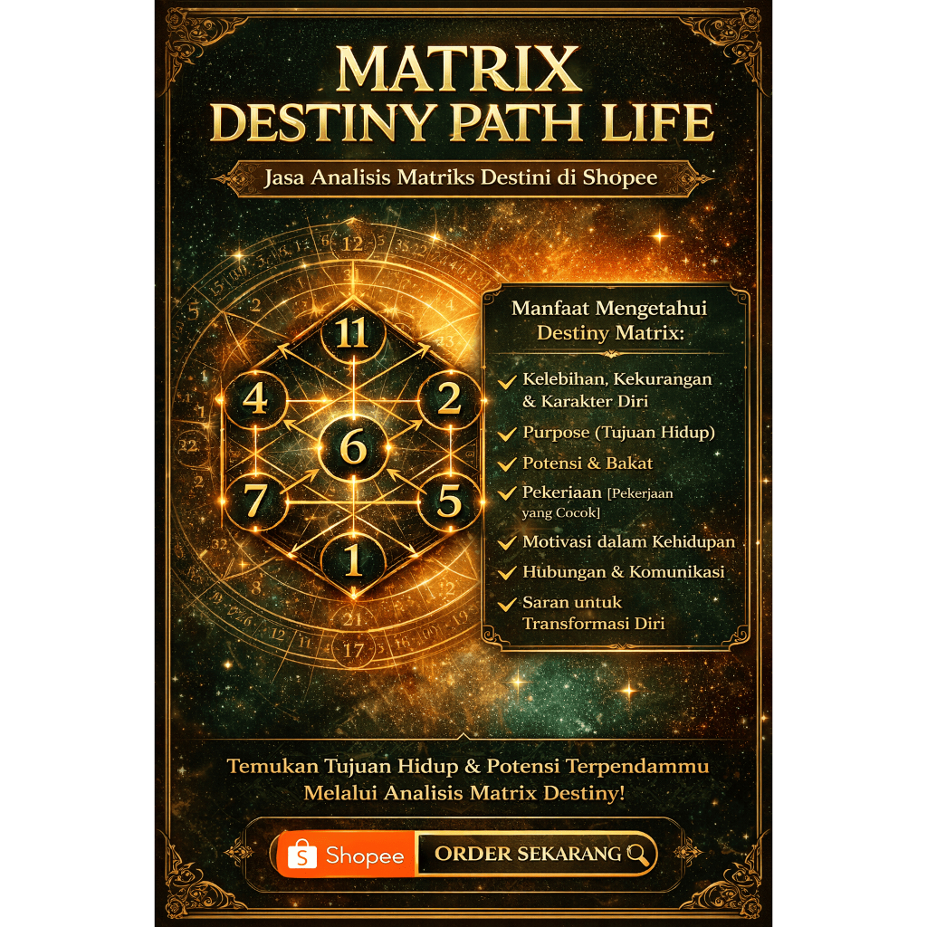 Jual Tanpa Antri, tanyakan apa saja ANALISIS MATRIX DESTINY (DESTINY ...
