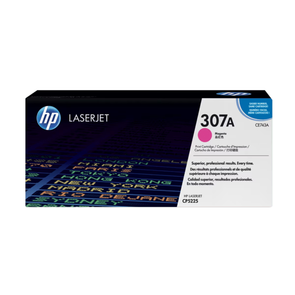 HP Toner 307A Black Cyan Magenta Yellow LaserJet Cartridge Original [CE740A CE741A CE742A CE743A] (4)