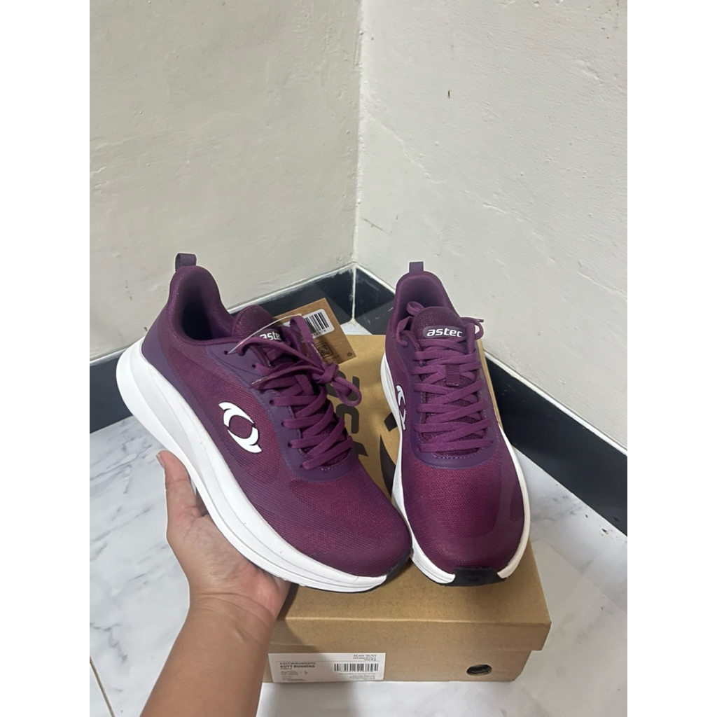 Jual Sepatu Astec Women Running Ungu Purple ukuran 38 sale 70% (KUYT ...