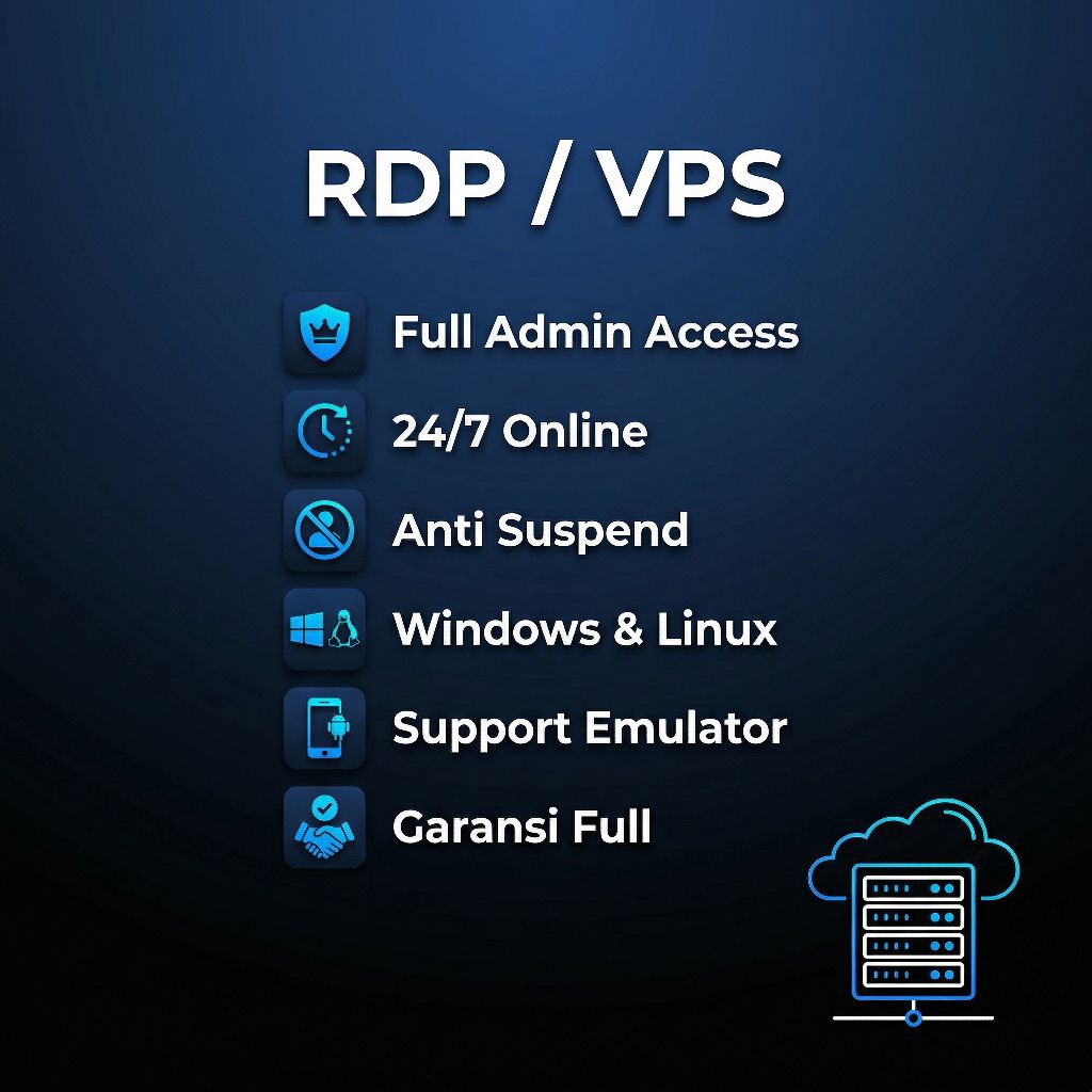 Jual VPS RDP Windows/Linux 2 Core 4GB RAM - Full Admin - Dedicated ...