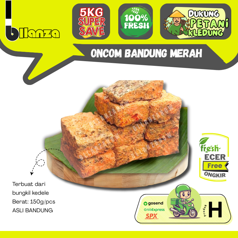 Jual Bllanzanow | Oncom Merah [ ASLI ] Bandung Fresh / Frozen — Sayur ...