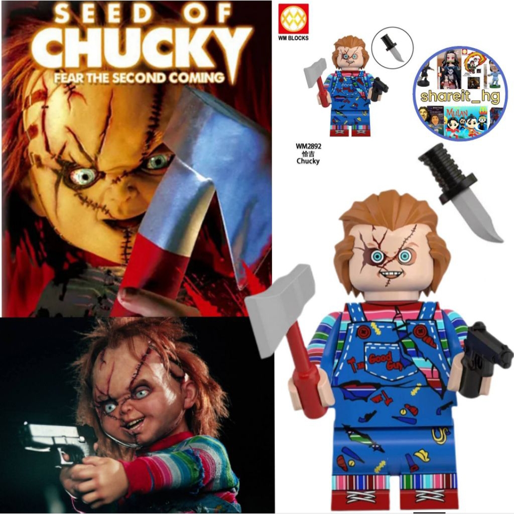 Jual WM Blocks, Seed of Chucky, Chucky kapak & pistol | Shopee Indonesia
