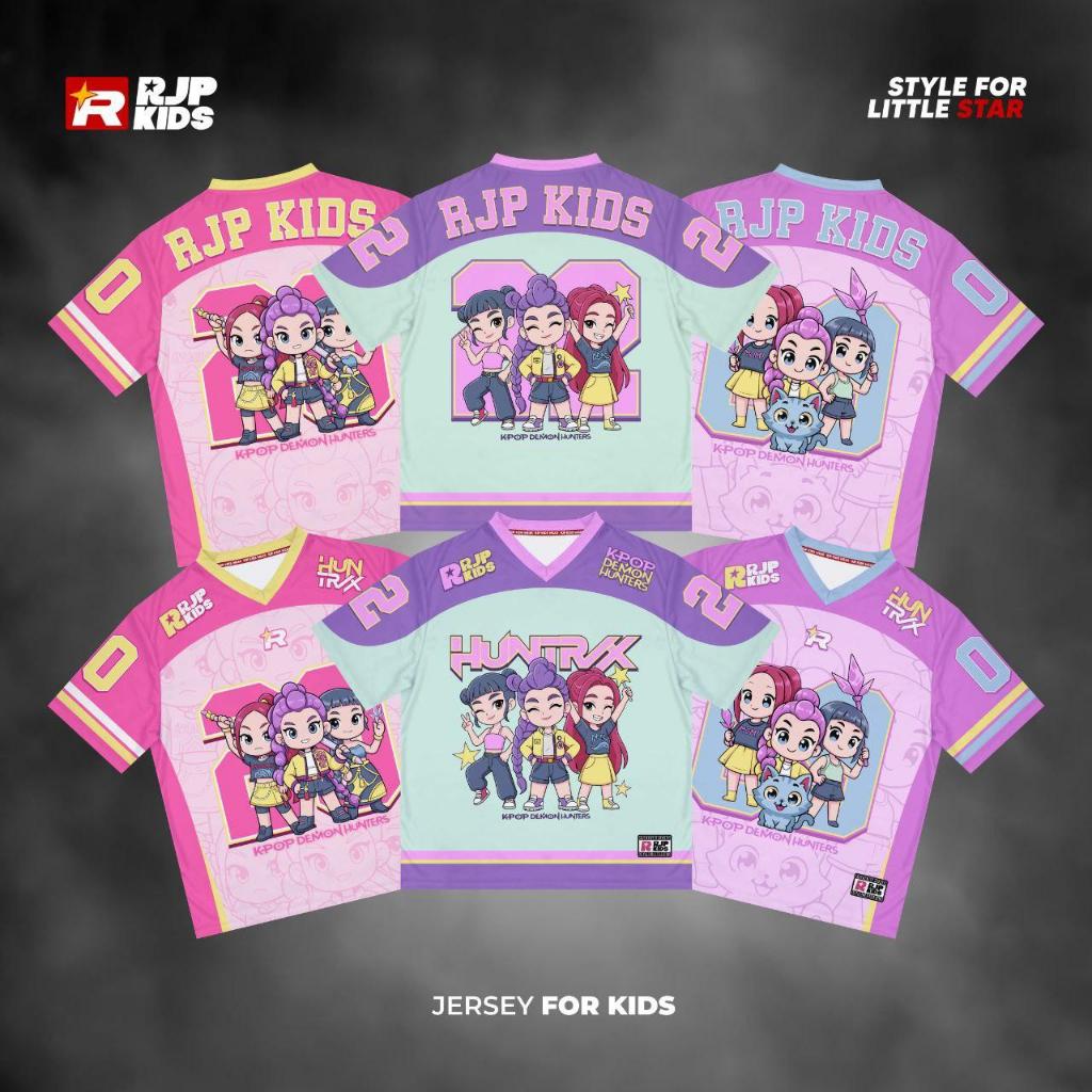 Jual Jersey Anak Unisex Huntrix K-Pop Demon Hunters Jersey Anak Bahan ...
