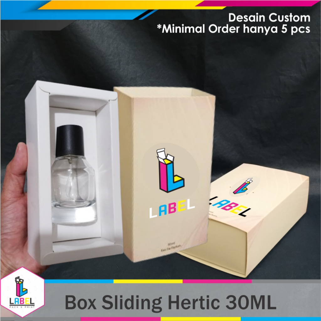 Jual Sliding Box Botol Hertic 30ml Custom Desain | Shopee Indonesia