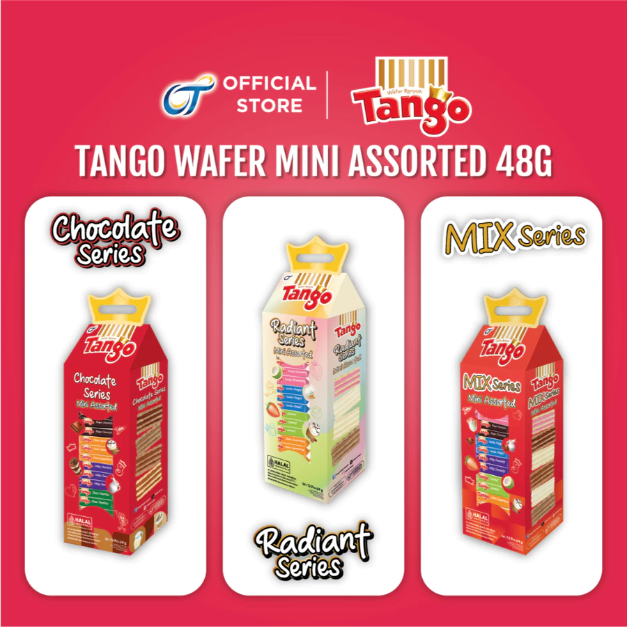 Tango Wafer Mini Assorted 1 Box isi 12 pcs untuk parcel lebaran
