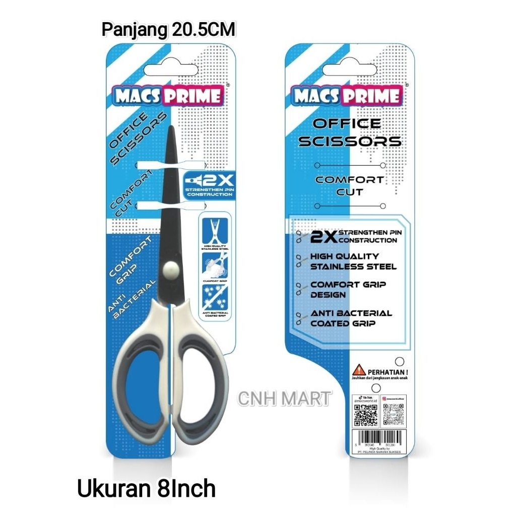 Jual Gunting MACS PRIME Size Besar Panjang 20.5 CM Harga 1 PCS - Tajam ...