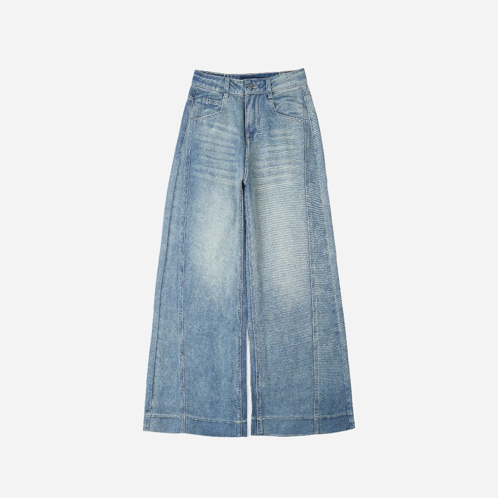 Elaris Jeans - Wide Leg Jeans Regular | Celana Jeans Wanita Longgar Royal Blue