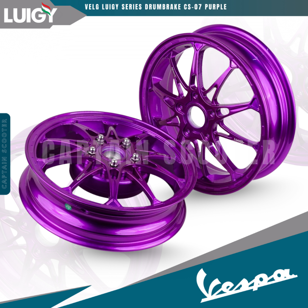 Jual Rims VELG LUIGY CS07 CS-07 Drumbrake Series PURPLE Model MK M10 ...