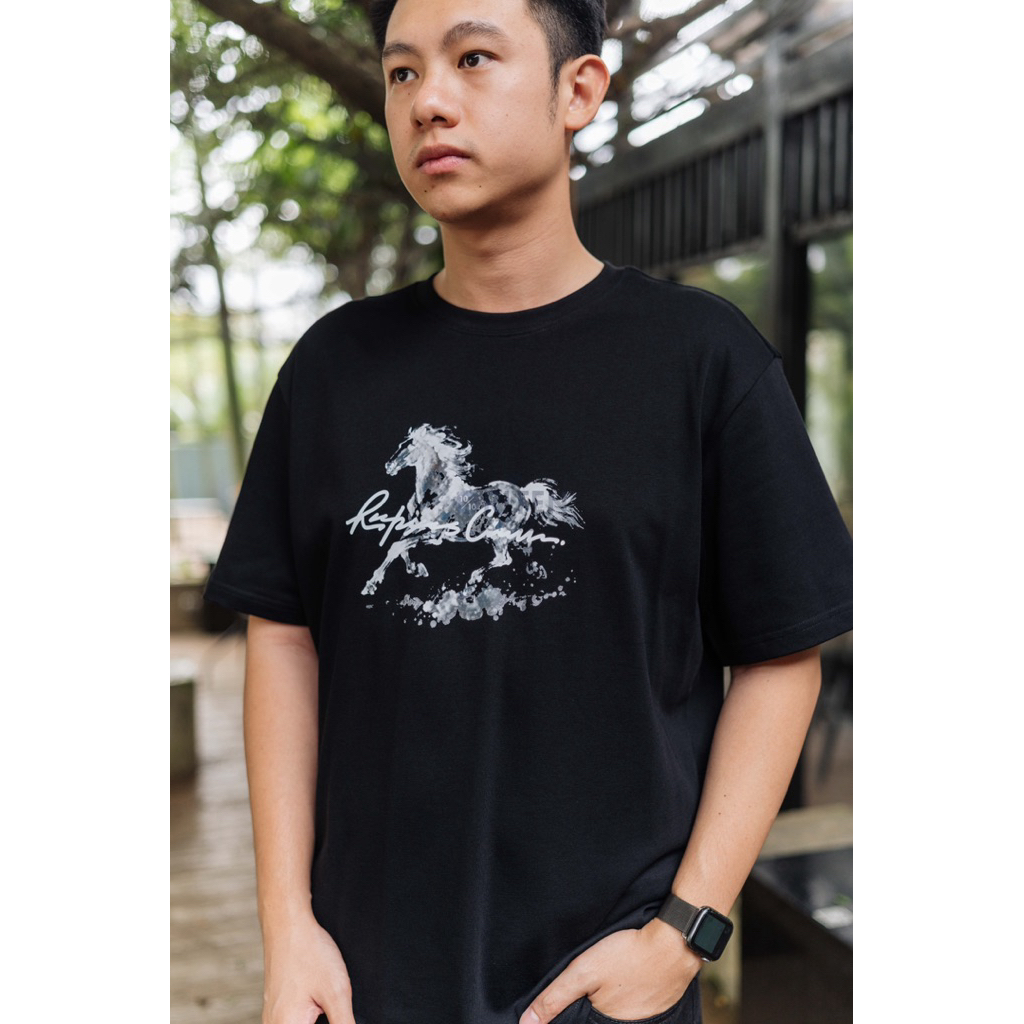 Jual RIC Ricky Is Clown Sketch Horse Tee Black Original / Baju Kaos ...