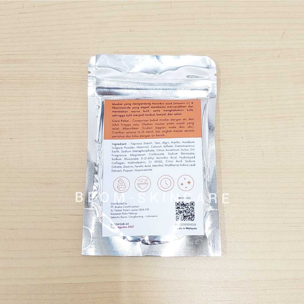 Jual Acu-Derma Ascorbic Acid + Vitamin B3 Peel Off Mask 30g Masker ...