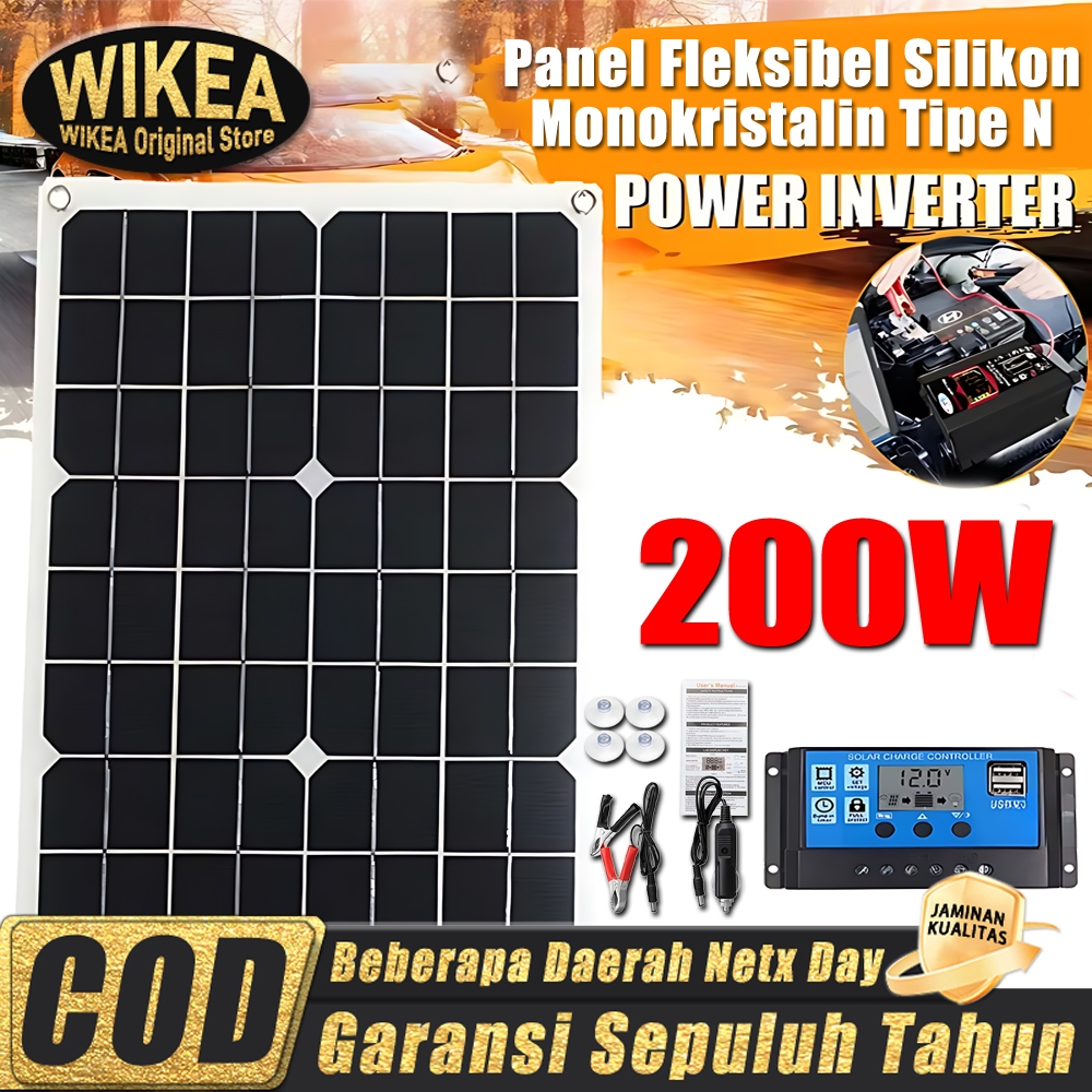 Jual Panel Fleksibel Silikon Monokristalin Tipe N 200W Panel Tenaga ...