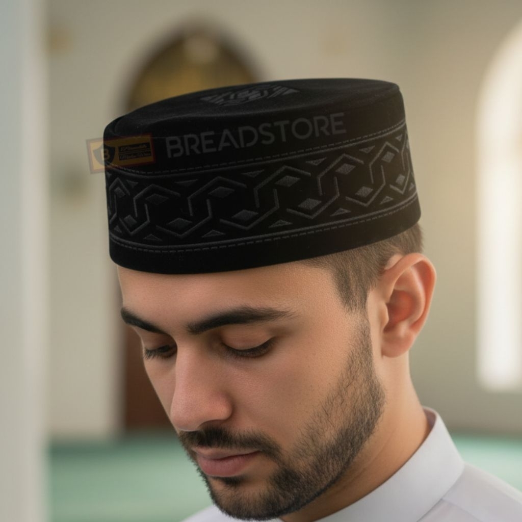 Peci Songkok Hitam Batik Elegan, Nyaman Dipakai untuk Sholat
