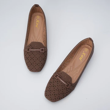 XOU Fashion Flatshoes Wanita Bagian Bawah Nyaman Bernapas Lembut Dan Tidak Licin Flatshoes A 03
