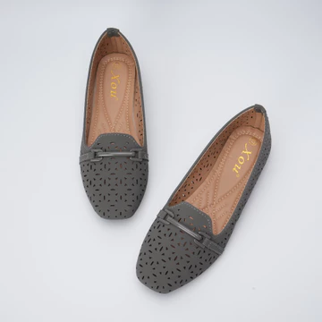 XOU Fashion Flatshoes Wanita Bagian Bawah Nyaman Bernapas Lembut Dan Tidak Licin Flatshoes A 03