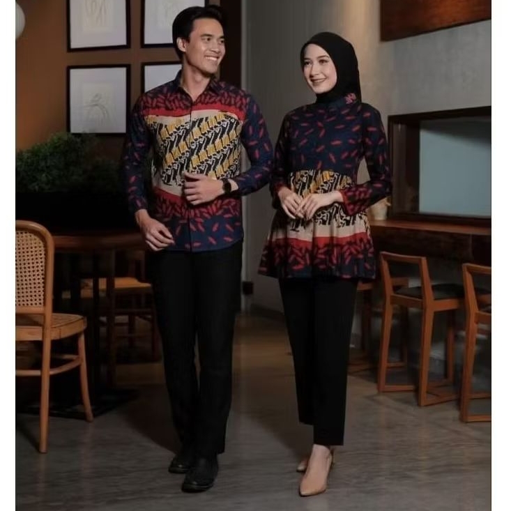 Batik Pasangan Motif Hilda Lapis Tr