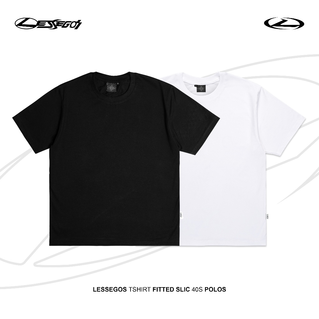 Jual Lessegos Fitted Tee Slic 40s Polos | Shopee Indonesia