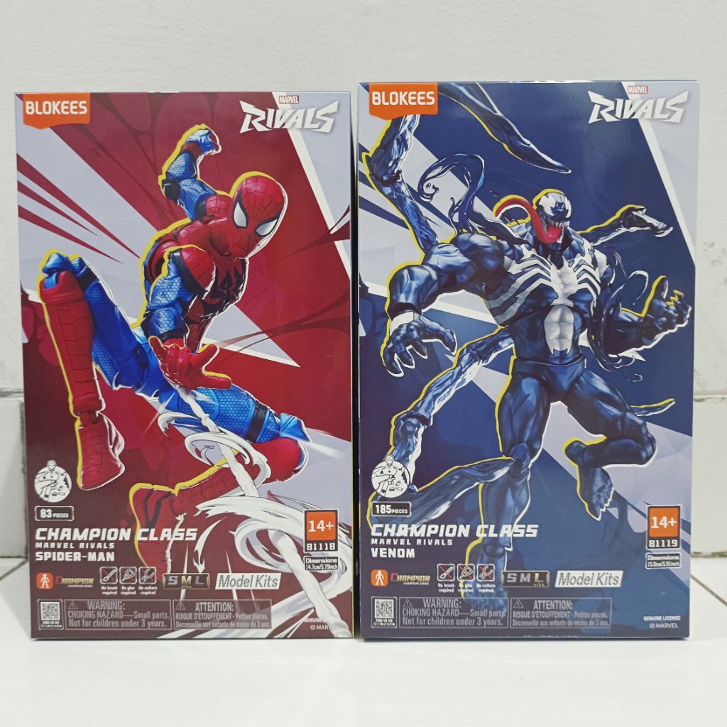 Jual Blokees Marvel Rivals Champion Class Spider-Man & Venom Mainan ...