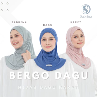Bergo Hijab Sport Dagu Karet Tencel Lentur Stretchy