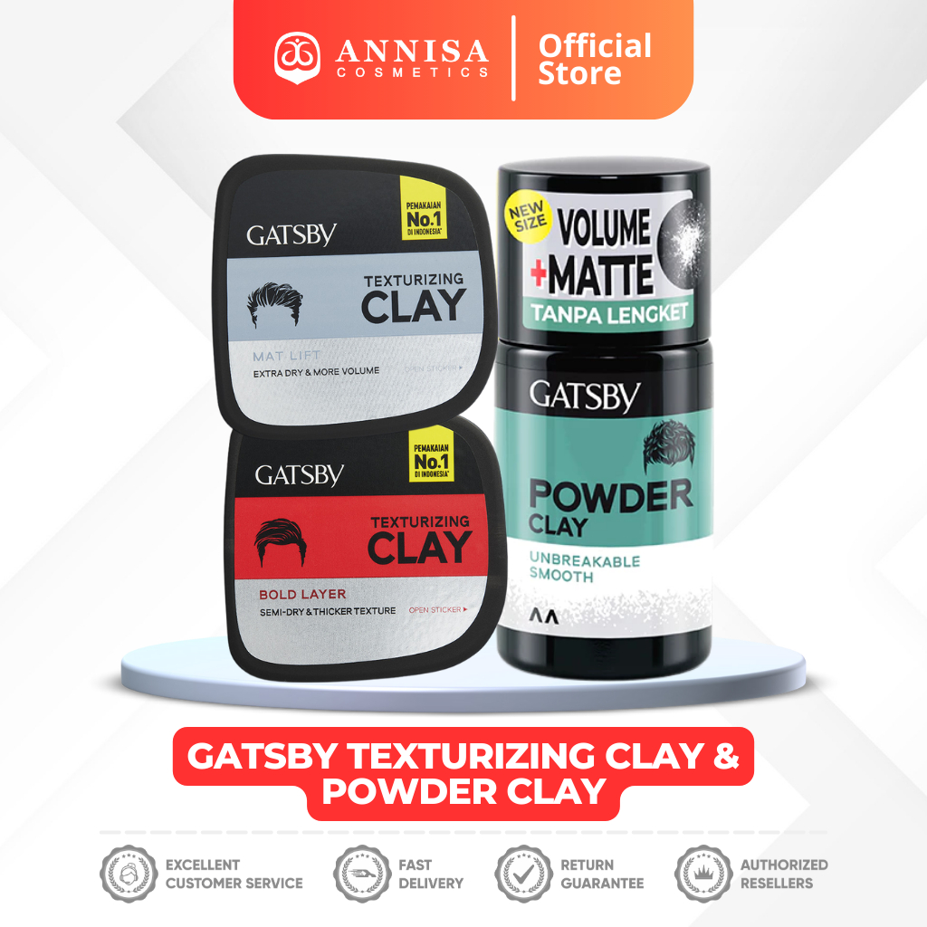 Jual GATSBY Texturizing Clay || Powder Clay | Shopee Indonesia
