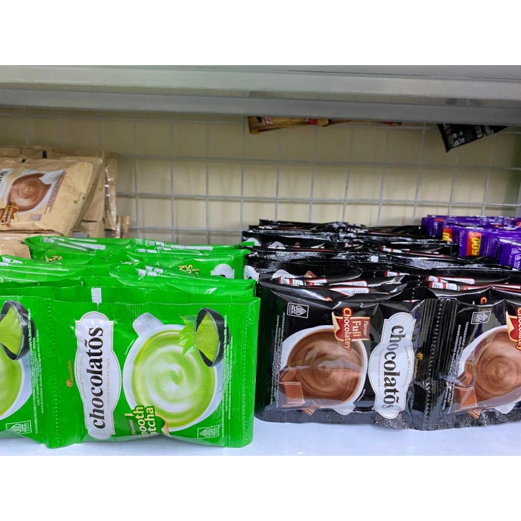 Jual Chocolatos Bubuk 28g 1Renceng/10pcs Rasa Macha, Full Chocolatey ...