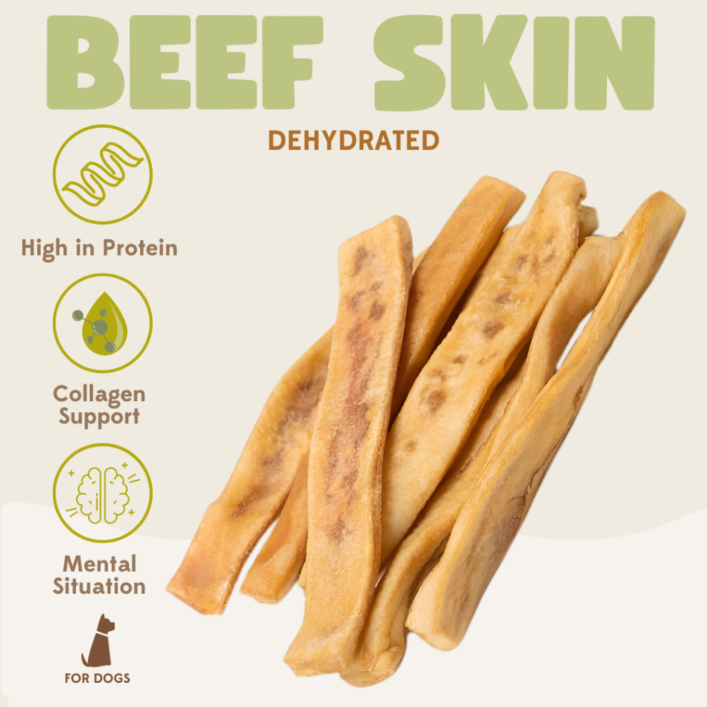 Jual 3pc BEEF SKIN Natural Chew / Dental Stick Snack Kunyah Kulit Sapi ...