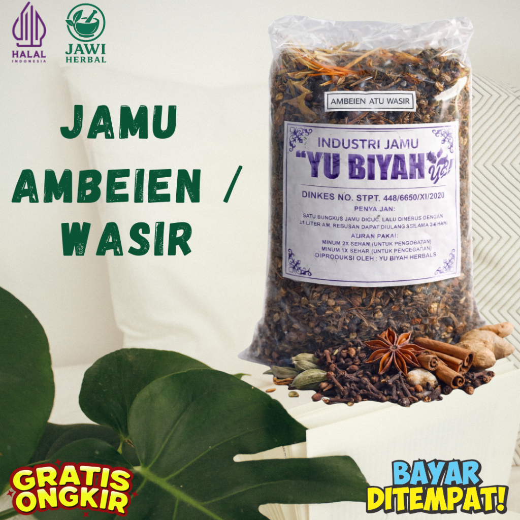 Jamu Herbal Wasir atau Ambeien I Obat Herbal Ambeien atau Wasir 100% Alami