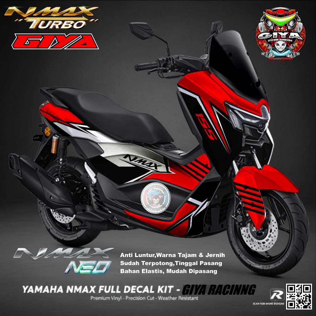 Jual NMAX STIKER DECAL VARIASI CUSTOM YAMAHA NMAX NEO S TURBO FULLBODY ...