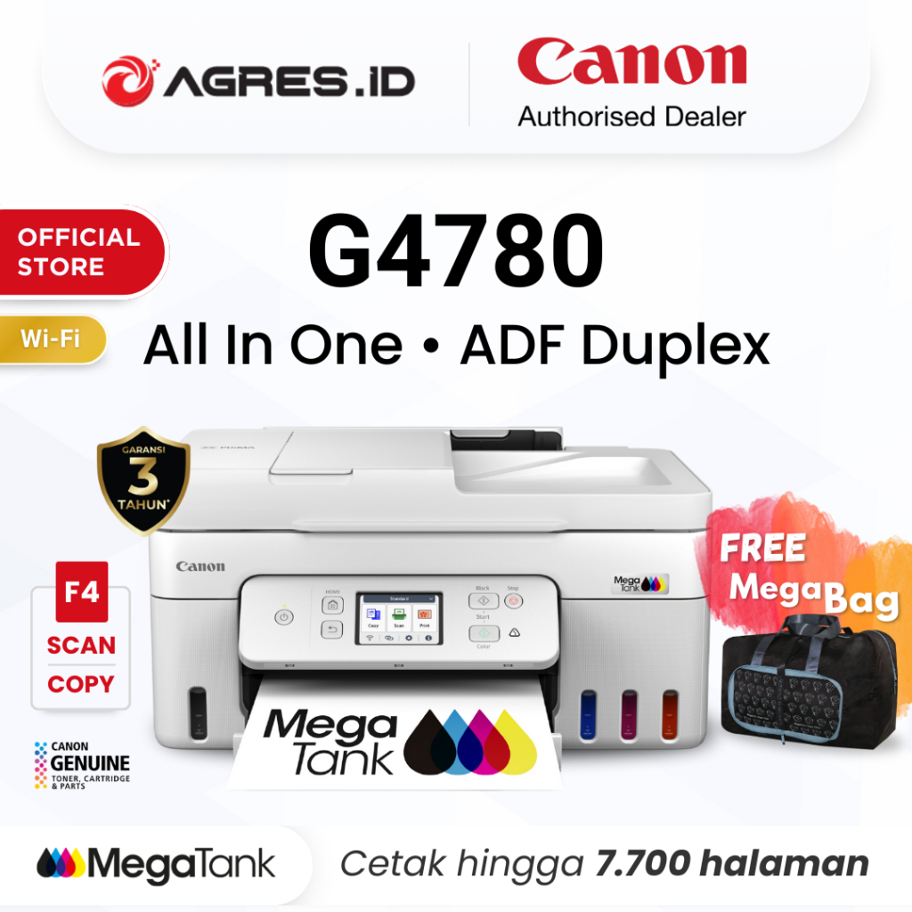 Jual Printer F4 Canon G4780 - Ink Tank ADF Duplex Wifi Inkjet All In ...