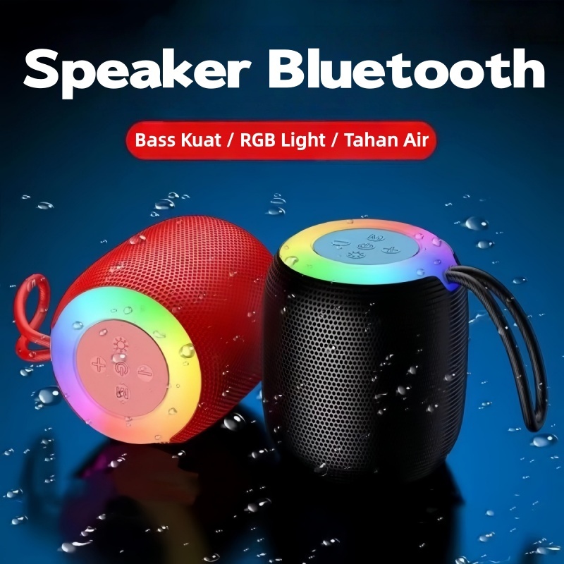 Jual Speaker Bluetooth 5.0 Portable TWS dengan Lampu RGB, Suara Bass ...