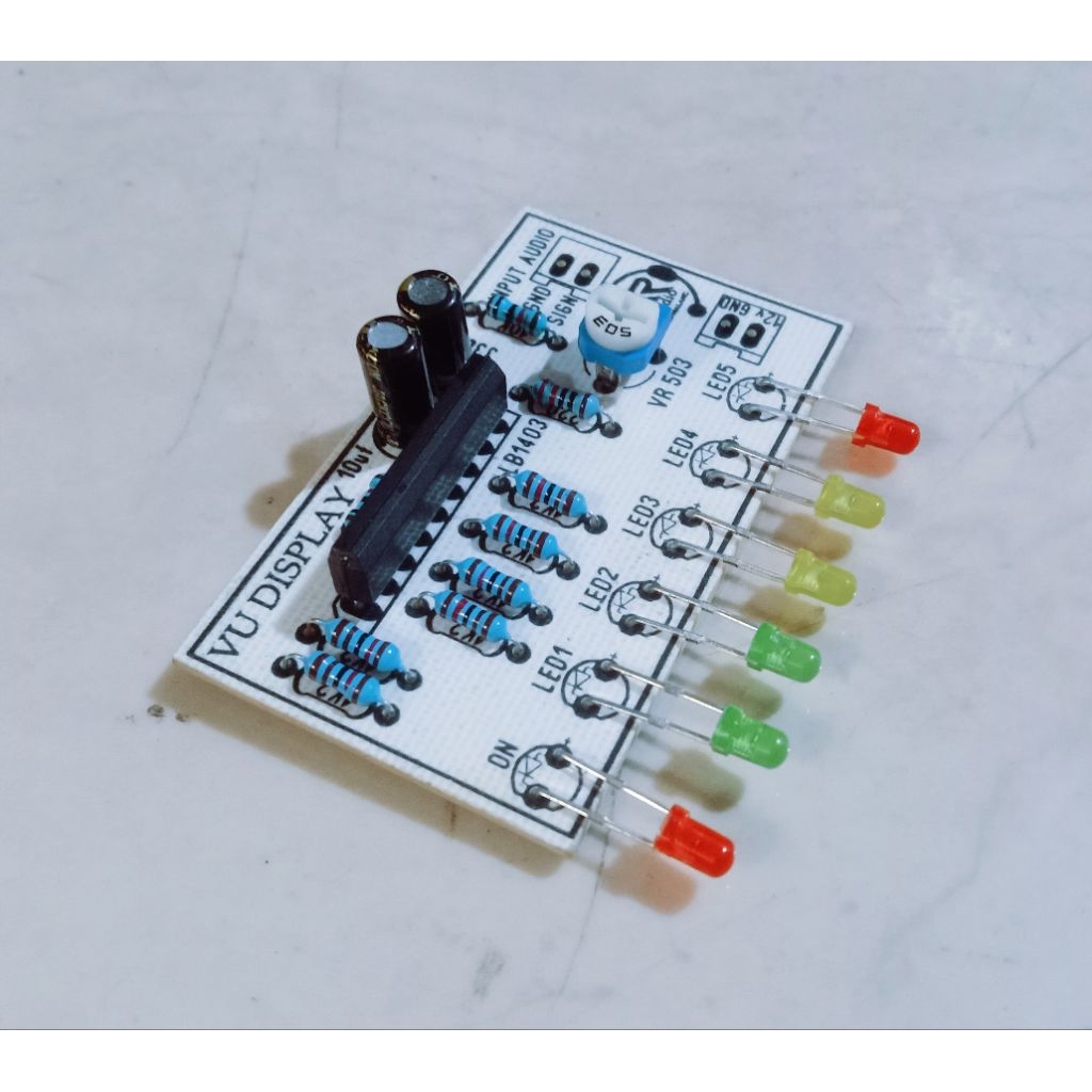 Jual Kit led Vu display isi 6 LED untuk tone control // mixer rakitan ...