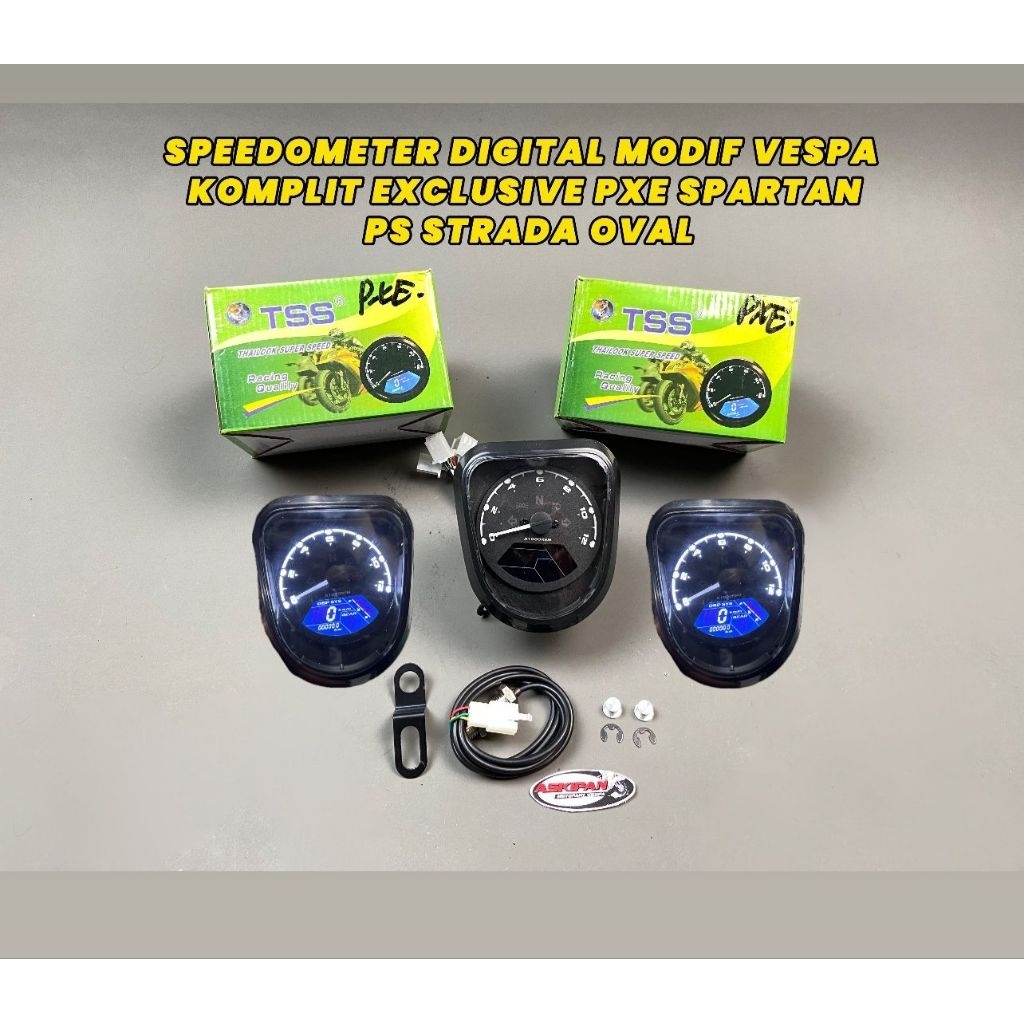 Jual SPEEDOMETER SPIDOMETER DIGITAL MODIF VESPA EXCLUSIVE PXE SPARTAN ...