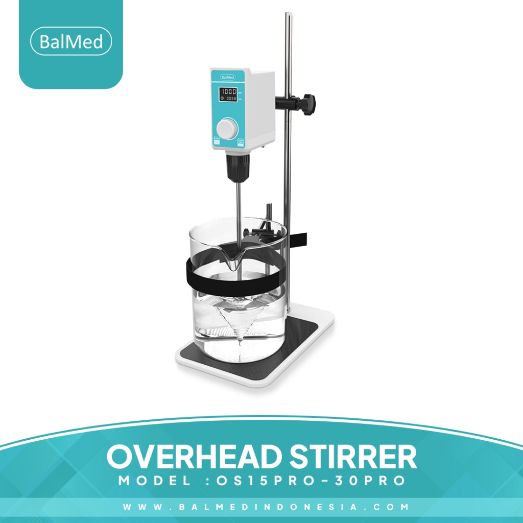 Jual BalMed Overhead Stirrer Kapasitas Besar 10/20/100 Liter Lab ...