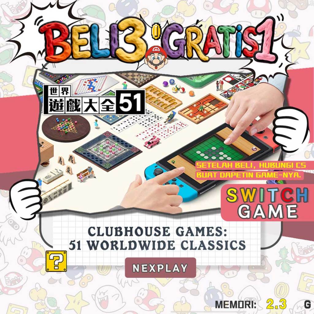 Jual Clubhouse Games: 51 Worldwide Classics Nintendo Switch Digital ...