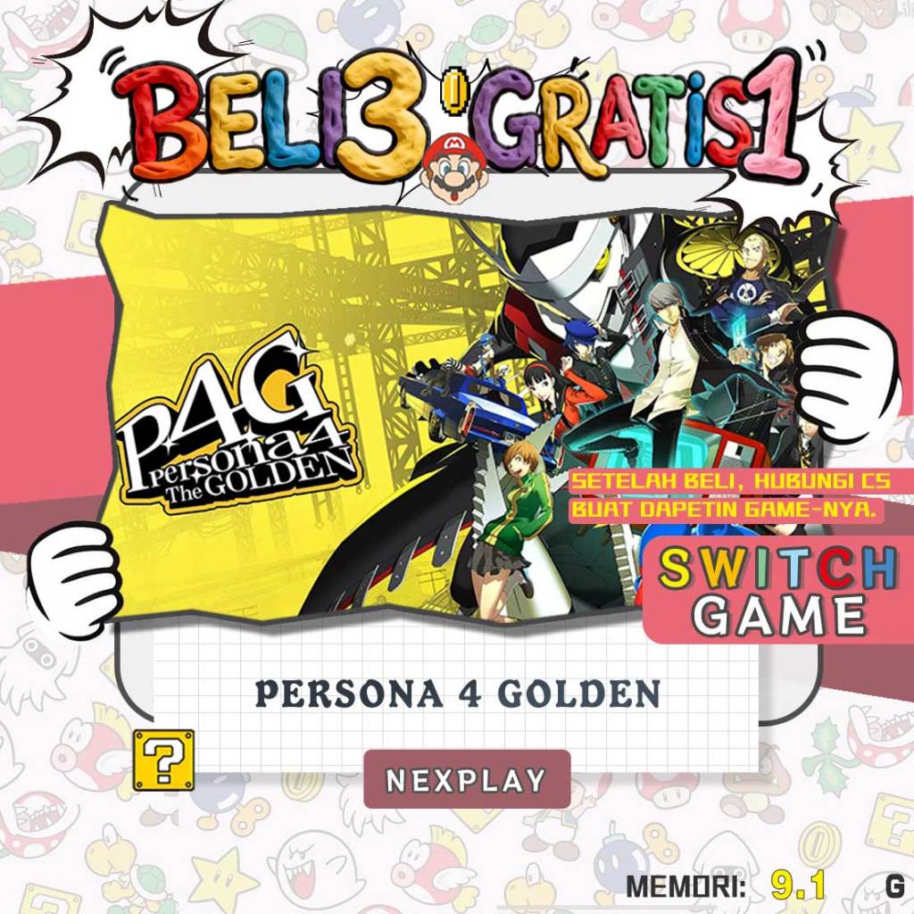 Jual Persona 4 Golden Nintendo Switch Digital Game BELI 3 GRATIS 1 ...