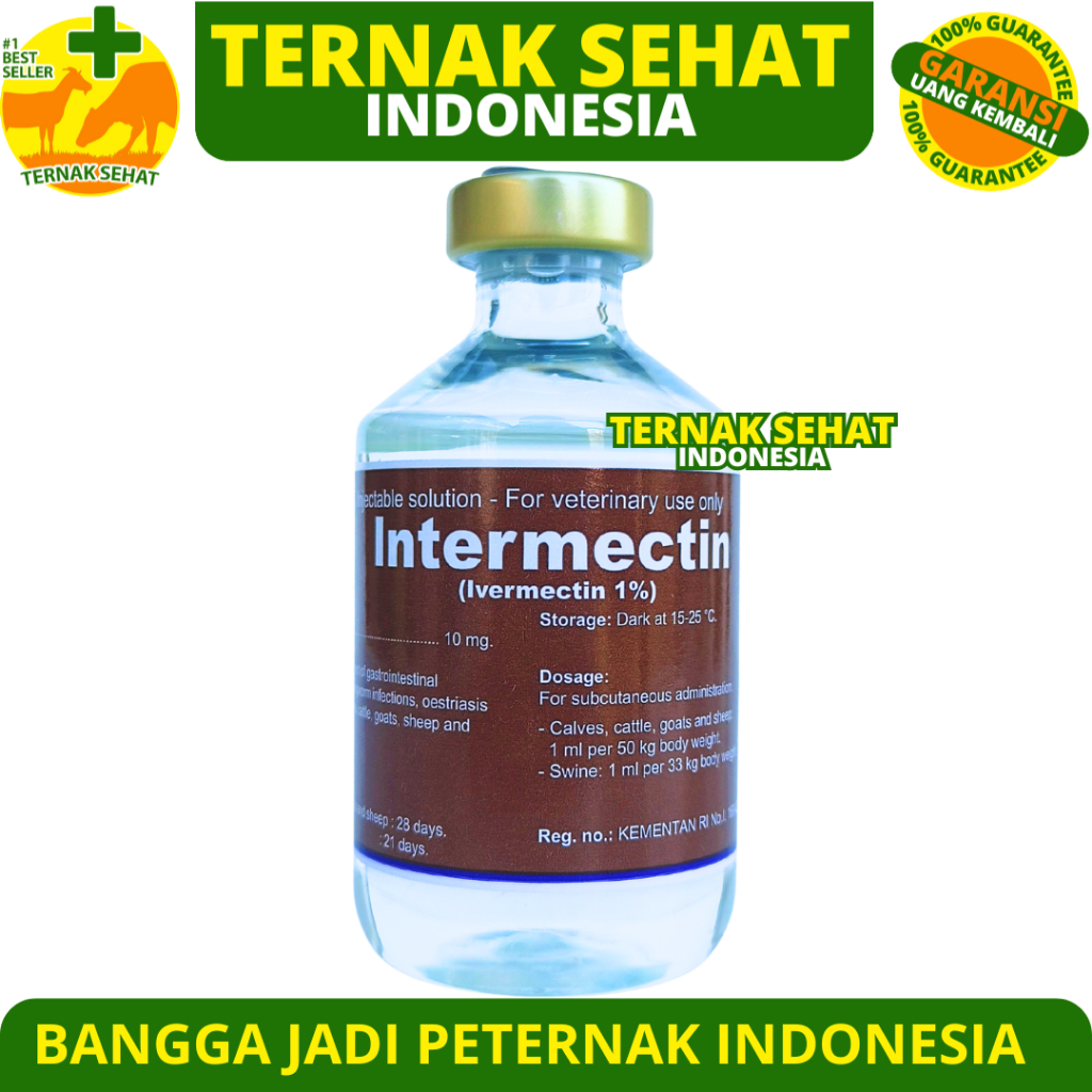 Jual INTERMECTIN 50 ml BIASA & SUPER - Obat Hewan Kutu Skabies Gudik ...