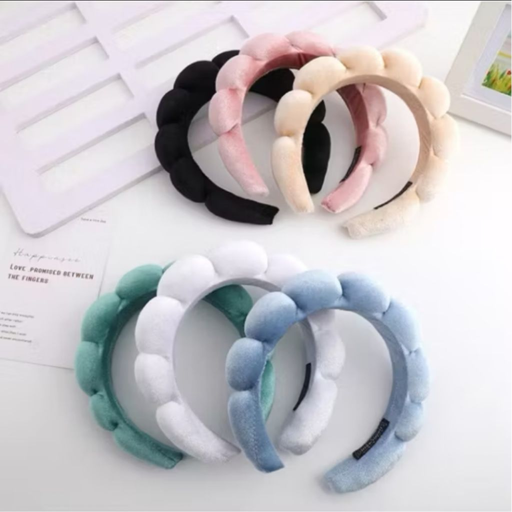 Jual 12 Pcs Bando Awan Fluffy Korea Model Bandana Desain Unik | Shopee ...