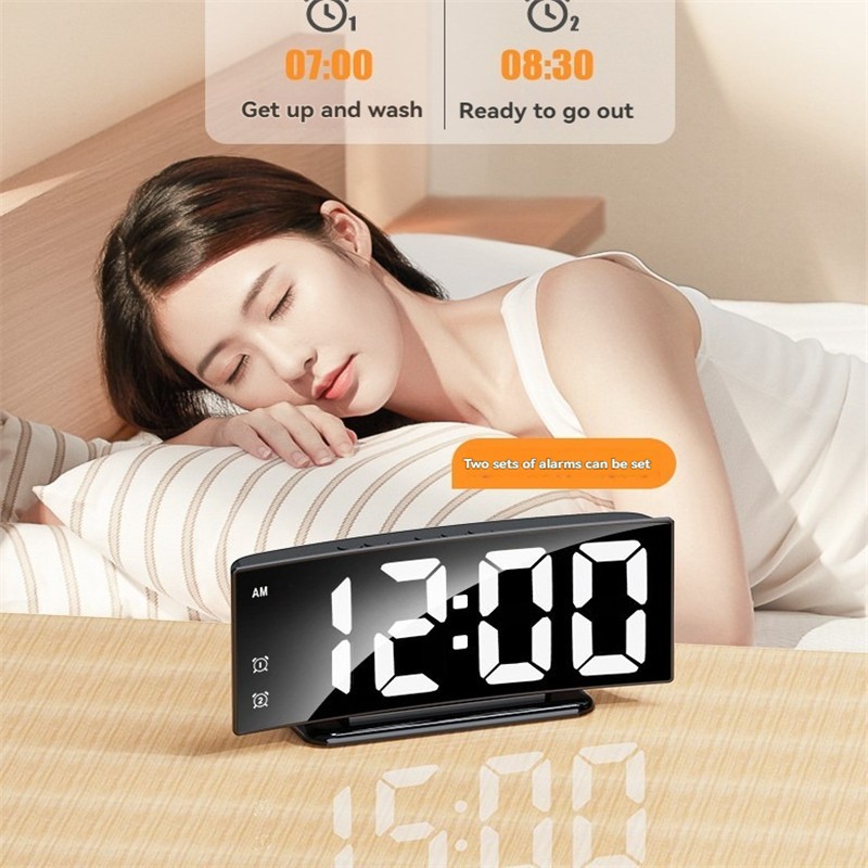 Jual SZ-836 Jam Meja Digital Alarm Clock Mirror - Jam Meja Desain ...