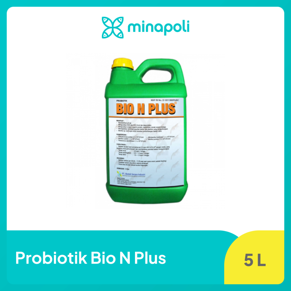 Jual Bio N Plus Probiotik Udang dan Ikan untuk Tambak Kemasan 5 Liter ...